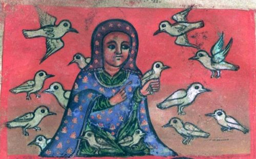 queer saint Walatta Petros receives souls as doves