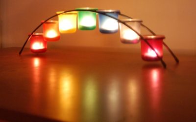 Welcome the New Year with rainbow candles! Bridge of Light honors LGBTQ culture