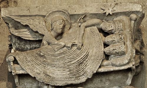 Dream of the Magi by Master Gislebertus, Cathedral of Saint-Lazare, Autun, France