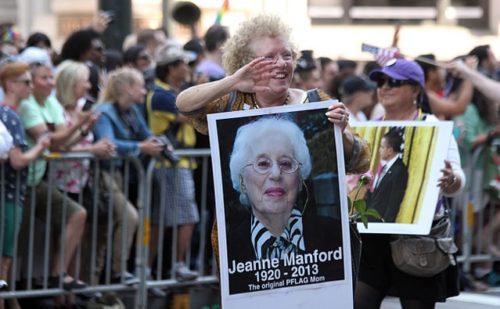 Jeanne Manford sign at San Francisco Pride 2013. Photo by Quinn Dombrowski