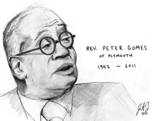 Rev. Peter Gomes of Plymouth by Jon Dorn