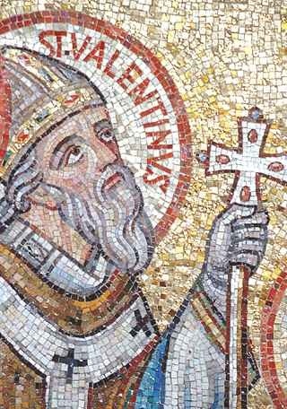 Saint Valentine mosaic