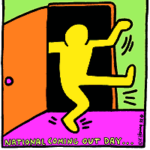 National Coming Out Day Logo by Keith Haring