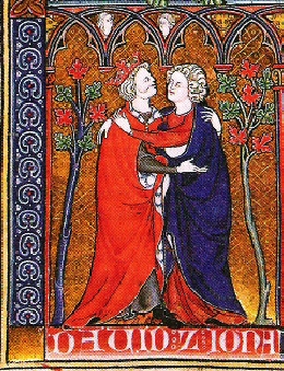 Jonathan and David embrace, 1300