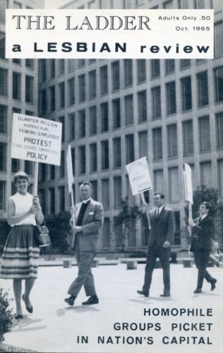 Robert Wood picketing in 1965 on Ladder cover