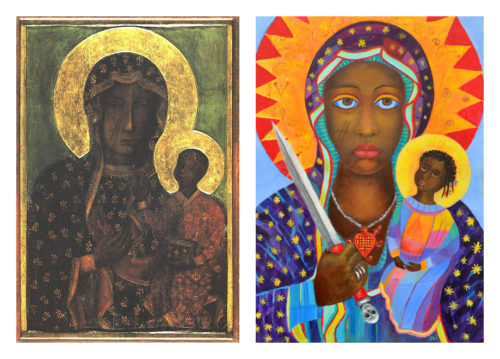 Black Madonna of Czestochowa and Erzulie Damtor joined