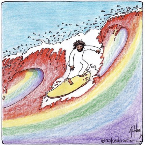 “Jesus Rides the Gay Wave” by David Hayward