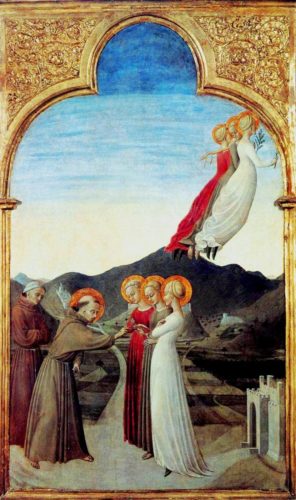 Marriage of Saint Francis with Lady Poverty by Sassetta