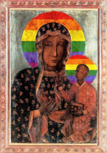 Rainbow Madonna of Częstochowa