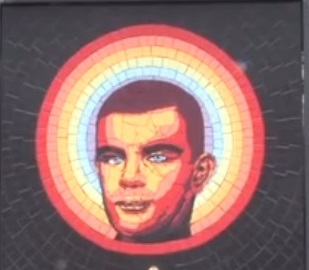 Alan Turing mosaic by Rita Gav and Alan Butt