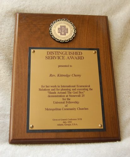 Award for Kittredge Cherry