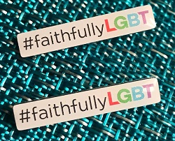#FaithfullyLGBT lapel pin