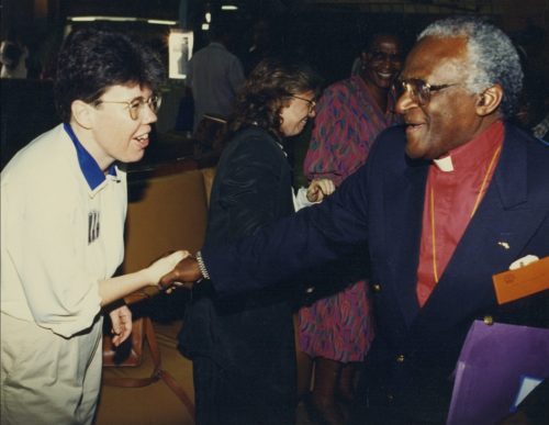 Kittredge Cherry and Desmond Tutu 1994