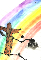 Rainbow Francis by Pat Groves