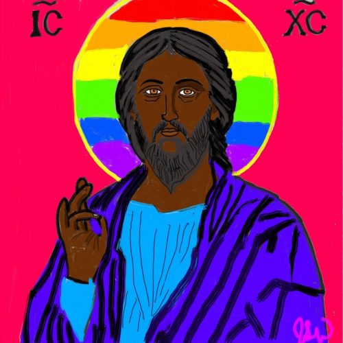 Rainbow Christ-Sophia by Jeremy Whitner