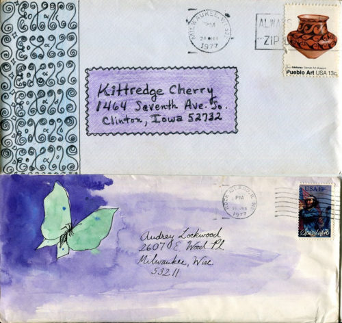 Kittredge Audrey love letters Purple - Luna Moth