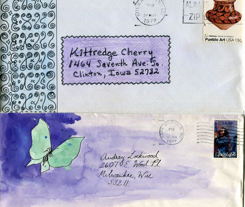 Lesbian couple reveals love-letter postal art from 1970s: Q Spirit founder and spouse share artistic envelopes