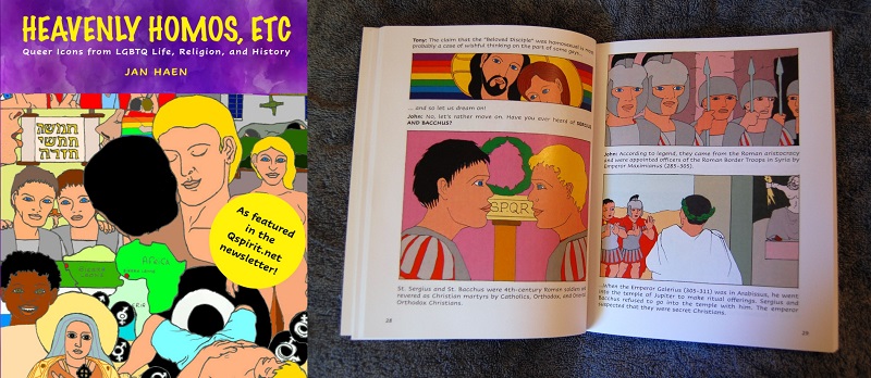 Heavenly Homos cover plus open book