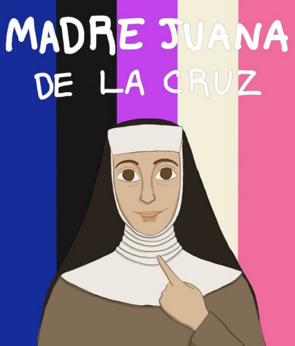 Madre Juana de la Cruz by Matthew of Queer Catholic Icons