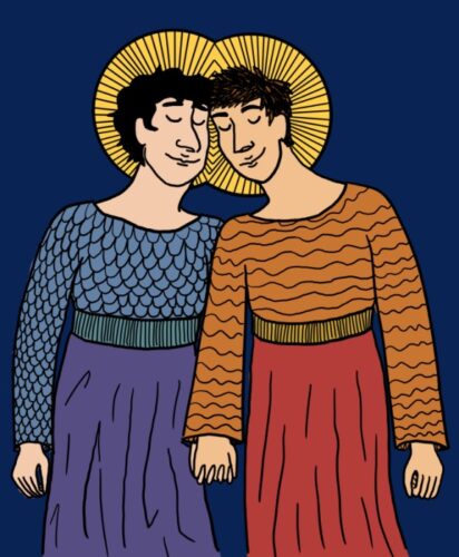 Sergius and Bacchus by Queer Catholic Icons