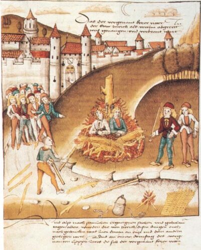 Burning Sodomites Zurich 1482