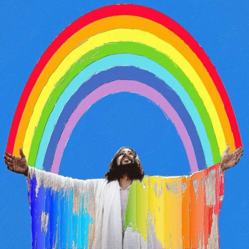 Rainbow Jesus by Tony Rubino
