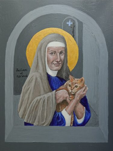 Julian of Norwich painting by Tobias Haller