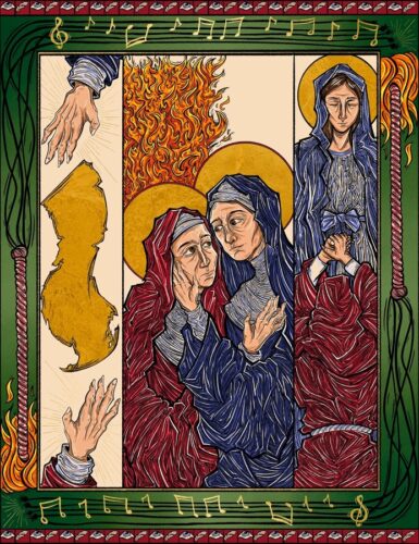 Hildegard and Richardis by Cal Davis