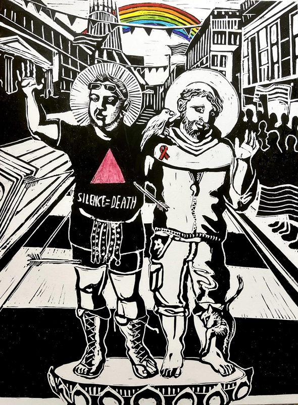 Sebastian and Francis at Pride March 4 by Tony O'Connell