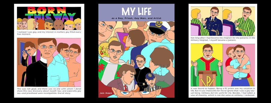 Gay Catholic priest reveals his journey in cartoon-style memoir “My Life” by Jan Haen