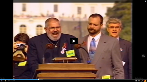 March on Washington onstage Troy Perry Kitt Cherry 