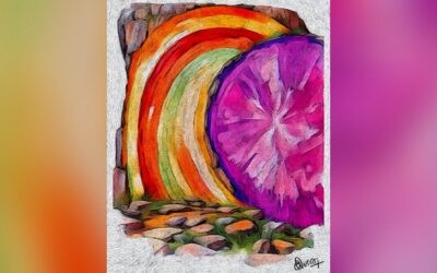Happy Easter from Kittredge Cherry and Q Spirit! See “The Rainbow Remains”